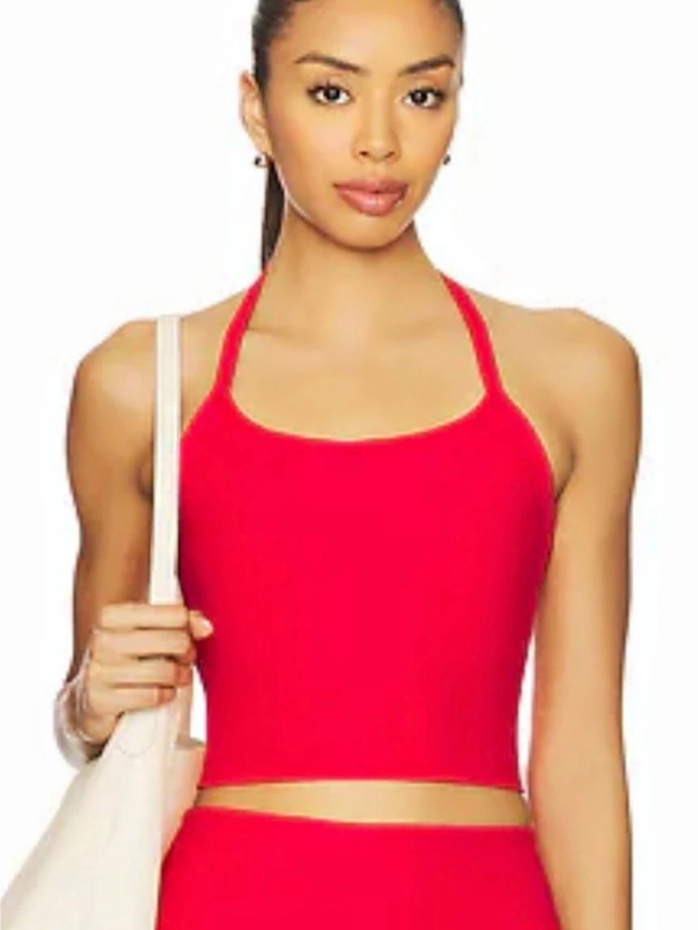 Beyond Yoga Spacedye Slim Racerback Cropped Tank - Red - Small - Great Condition